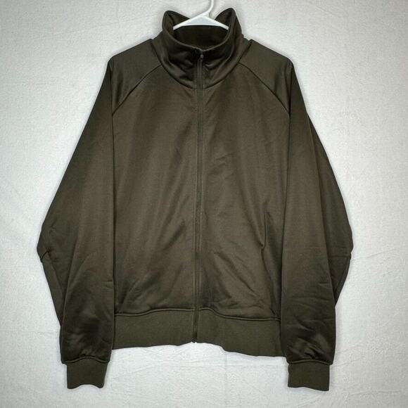 Lululemon Fleece Training Track Jacket Dark Olive Green DKOV Men's Size Large - Picture 1 of 6